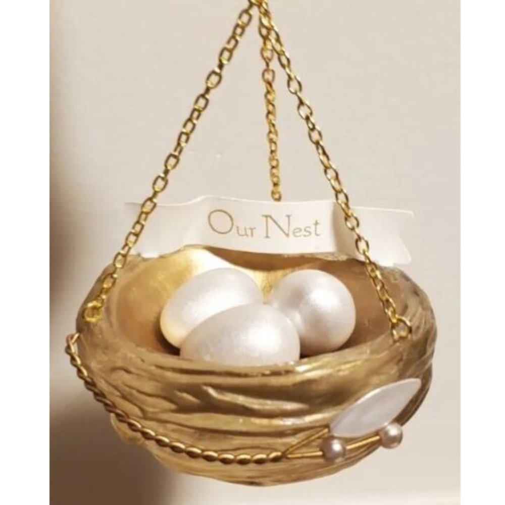 NIB Hallmark Keepsake Our Nest Beautiful Reflecting Christmas Ornament 2011